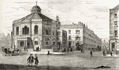 Die Surrey-Kapelle, Blackfriars Road, Southwark, aus 